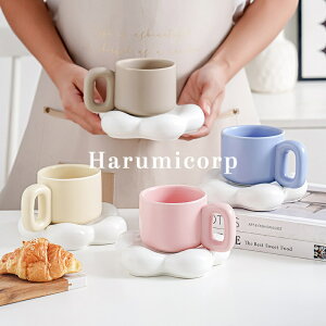 マグカップ おしゃれ コーヒーカップ 大きい 陶器 ハンドメイド ティーカップ 大容量 コップ カフェマグ キッチン雑貨 洋食器 和食器 磁器 冷蔵庫/電子レンジ/食洗機401-500mlギフトギフトボッ