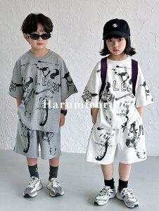 セットアップ キッズ 半袖 ベビー服 女の子男の子 tシャツハーフパンツ ストラップ おしゃれ 可愛い 子供服 春 夏 ジャージ 上下セット 赤ちゃん スポーツ トップス ボトムス 半ズボン ジュ