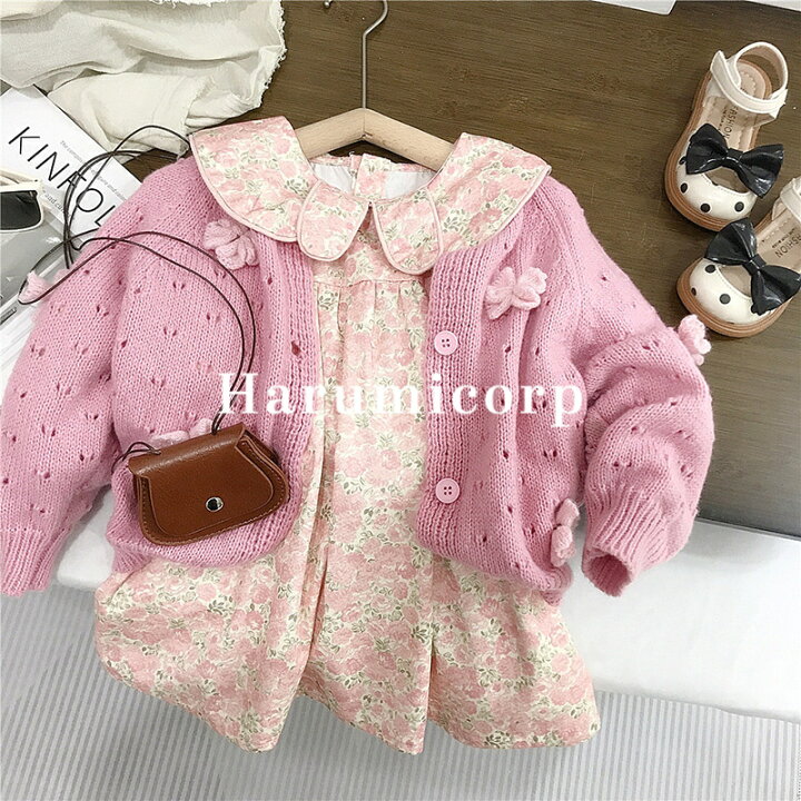 楽天市場】セットアップ 子供 ワンピース キッズ カーディガン 女の子  