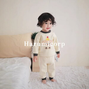 ベビー服 セットアップ キッズ 裹起毛 ルームウェア 上下セット 長袖 新生児 赤ちゃん 子供服 女の子 男の子 トップス ロングパンツ 部屋着 パジャマ 防寒 暖かい 73cm 80cm 90cm 100 110おしゃれ