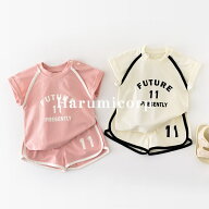 ベビー服 セットアップ 女の子 男の子 ジャージ 上下セット キッズ 韓国こども服 tシャツ 半袖 ショート…