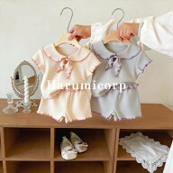 ベビー服 女の子 男の子 上下セット キッズ 子供服 tシャツ ショートパンツ おしゃれ 可愛い セットアッ…