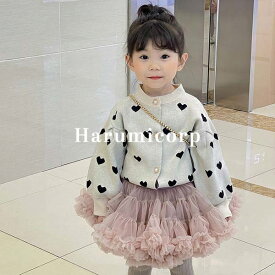 カーディガン キッズ 子供服 女の子 男の子 秋冬 ニット セーター トップス 長袖 アウター ベビー服 ニットカーディガン 前開き カットソー 韓国子供服 羽織り おしゃれ 可愛い 誕生日 プレゼント 140cm 130cm 120cm 110cm 100cm 90cm