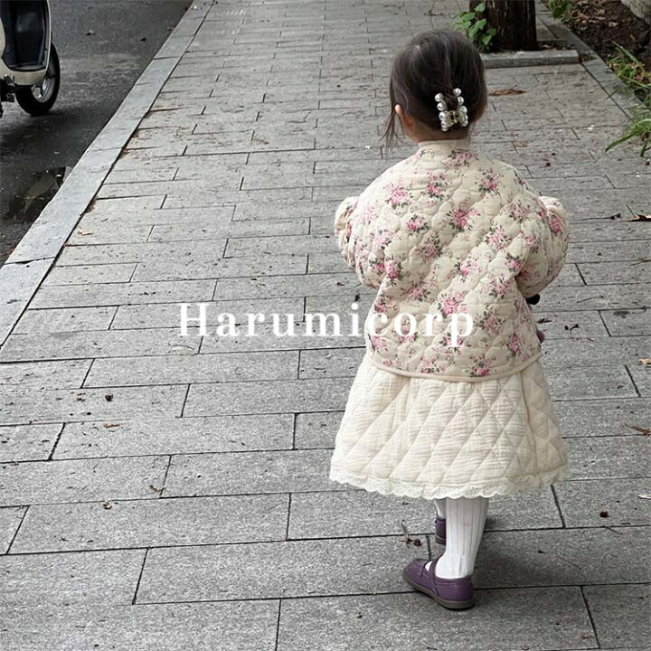 楽天市場 コート キッズ ベビー服 女の子 冬 子供服 ジャケット 厚手 花柄 子供服 アウター トップス 韓国子供服 おしゃれ 可愛い 暖かい 防寒 誕生日 プレゼント 通園 入園 140cm 130cm 1cm 110cm 90cm Harumicorp楽天市場店
