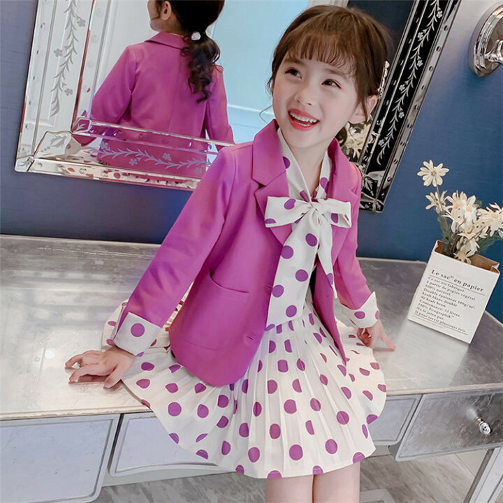 楽天市場】子供スーツ フォーマル 子供服 女の子 セットアップ 春秋  