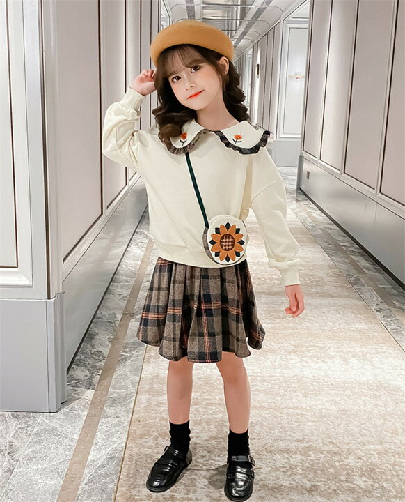 楽天市場】子供服 女の子 セットアップ 春秋 韓国子供服 スカート 