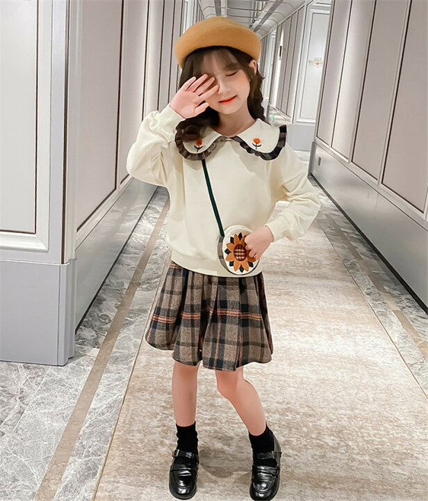 楽天市場】子供服 女の子 セットアップ 春秋 韓国子供服 スカート 