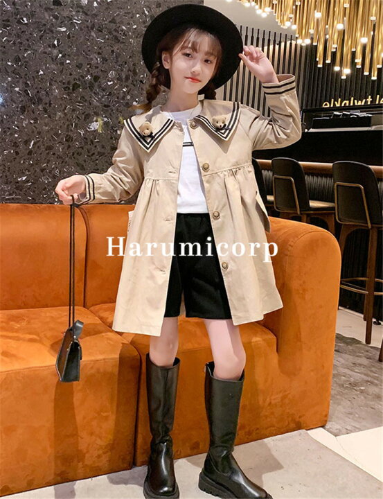 楽天市場】トレンチコート キッズ 子供服 女の子 秋服 コート アウター  