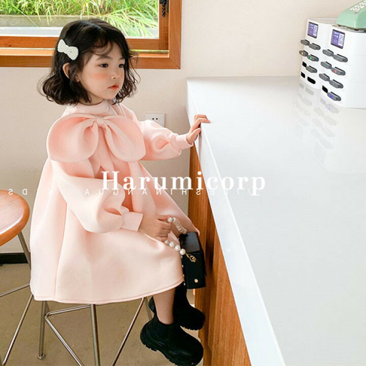 ワンピース キッズ 子供服 女の子 春秋 長袖ワンピース 蝶結び 子供ドレス ピアノ 発表会 結婚式 韓国子供服 ベビー服 赤ちゃん お姫様 おしゃれ 可愛い 新品 21激安通販