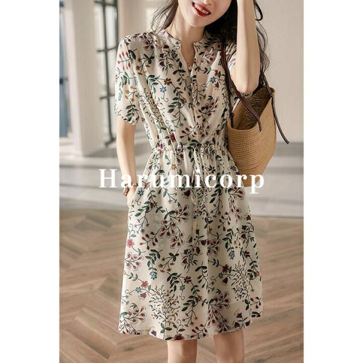 楽天市場 ワンピース 夏 レディース 半袖 きれいめ ロングワンピース シフォンワンピース Aライン マキシ丈ワンピース チュニック 花柄 パーティードレス 結婚式 披露宴 お呼ばれ 二次会 大きいサイズ カジュアル ママ 入学式 卒業式 おしゃれ 可愛い 着痩せ 通勤 大人