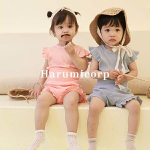 ベビー服 女の子 男の子 上下セット キッズ 子供服 ロンパース ショートパンツ おしゃれ 可愛い セットアップ 赤ちゃん 新生児 ルームウェア 部屋着 パジャマ 韓国こども服 春 夏 誕生日 出