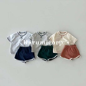 ベビー服 セットアップ 女の子 男の子 ジャージ 上下セット キッズ 韓国こども服 tシャツ 半袖 ショートパンツ おしゃれ 可愛い 赤ちゃん 新生児 ルームウェア 部屋着 春 夏 誕生日 出産お祝い プレゼント スポーツ 運動着 入園 入学 保育園 幼稚園 お出かけ 73 80 90 100cm