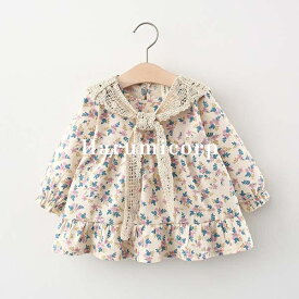 【クーポンで1,623円】ワンピース キッズ 春秋 女の子 73～110cm ベビー服 長袖ワンピース 子供服 花柄ワンピース 結婚式 子ども服 新生児 赤ちゃん おしゃれ かわいい 七五三 入学 入園 保育園 幼稚園 誕生日 出産お祝い プレゼント お姫様 1歳 2歳 3歳