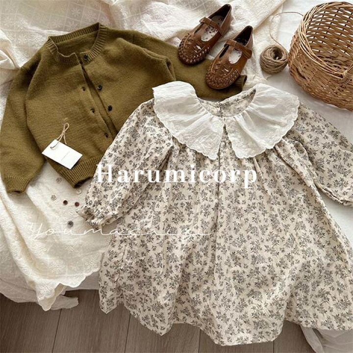 楽天市場】ワンピース キッズ 子供服 女の子 80～130cm ベビー服 長袖 