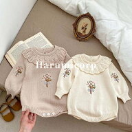 【クーポンで2,368円】ロンパース 長袖 ベビー服 女の子 男の子 カバーオール キッズ 子供服 ニット セー…