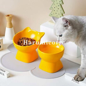 【6%OFFクーポン】猫 犬 フードボウル 傾斜 陶器 水入れ 斜め 食器 食べやすい 高さ 水飲み セラミック ペット食器 おしゃれ マット ペット用 餌入れ エサ入れ えさ 台 ボウル お皿 ご飯皿 水分補給 ネコ 小型犬 可愛い 雑貨 マット ボウル ねこ 負担軽減 犬猫 犬用 送料無料