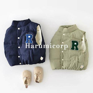 ベスト キッズ アウター ベビー服 女の子 男の子 中綿ジャケット 防寒 暖かい 子供服 コート 新生児 赤ちゃん おしゃれ 可愛い 子ども服 トップス 上着 秋冬 100 90 80 73cm 出産お祝い 誕生日 プ