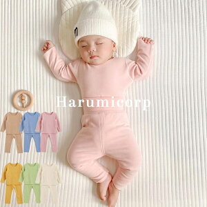 セットアップ キッズ ベビー服 女の子 男の子 ルームウェア 上下セット 春秋冬 新生児 赤ちゃん 子供服 部屋着 パジャマ トップス 長袖 ロングパンツ おしゃれ 可愛い 入園 保育園 59 66 73 80 90