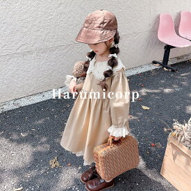 ワンピース キッズ 長袖 子供服 レースワンピース 女の子 春 ベビー服 赤ちゃん ドレス 子供 ピアノ 発表会 結婚式 子ども服 ジュニア おしゃれ かわいい 七五三 入学 入園 幼稚園 小学生 誕生日 プレゼント 140cm 130 120 110 100 90 お姫様 ナチュラル お出かけ