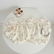 ベビー服 セットアップ キッズ ロンパース 綿 子供服 春 夏 女の子 男の子 上下セット 新生児 赤ちゃん …