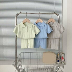 セットアップ キッズ 綿 ベビー服 Tシャツ 半袖 カットソー ハーフパンツ 子供服 女の子 男の子 上下セット 春 夏 秋 新生児 赤ちゃん トップス ポロシャツ ショートパンツ 半ズボン おしゃれ 可愛い 入園 保育園 幼稚園 66 73 80 90 100cm 出産祝い プレゼント お出かけ