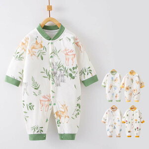 5色 ロンパース 長袖 綿100% ベビー服 女の子 男の子 前開き 春 夏 秋 冬 新生児 服 カバーオール キッズ 子供服 ボディスーツ 長ズボン 韓国 可愛い 洋服 パジャマ ルームウェア 部屋着 赤ち