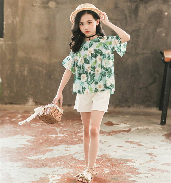 楽天市場】子供服 女の子 夏服 韓国子供服 セットアップ 上下セット  