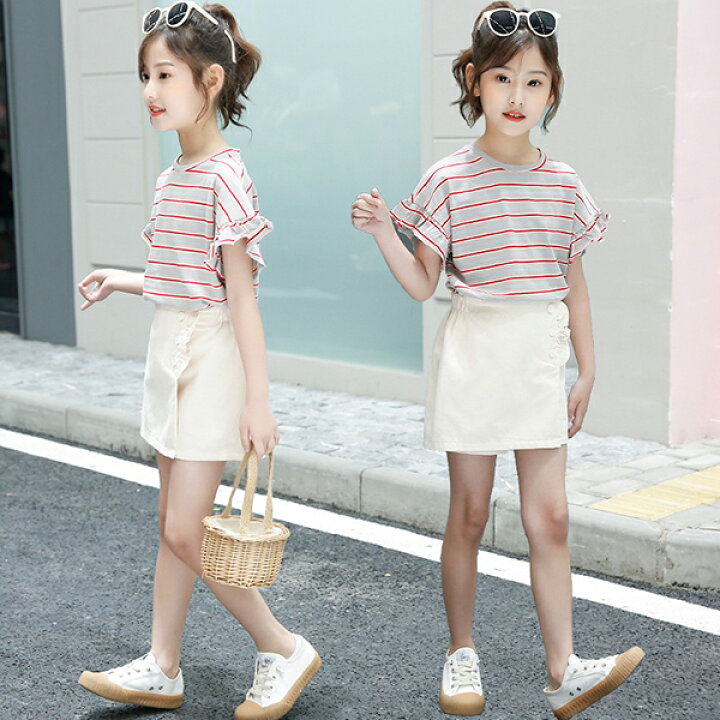 楽天市場】子供服 女の子 夏服 韓国子供服 セットアップ 上下セット  