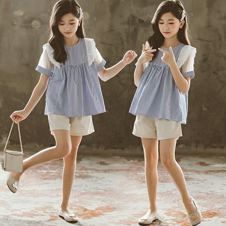 楽天市場】子供服 女の子 夏服 韓国子供服 セットアップ 上下セット  