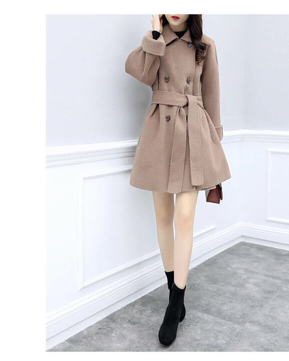 楽天市場 セットアップ レディース チェスターコート 40代 コート 秋冬 スカート 膝上丈スカート アウター 長袖 2点セット 上下セット 通勤 お洒落 上品 大人 入学式 厚手 Harumicorp楽天市場店