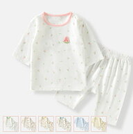 セットアップ キッズ ベビー服 新生児 服 赤ちゃん ルームウェア 上下セット 綿 半袖 女の子 男の子 子供…