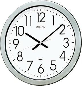 【名入れ 文字入れ無料】SEIKO CLOCK (セイコー クロック) KH407S 掛時計/掛け時計 オフィスタイプ クオーツ 防湿・防塵型 金属枠 【RP】〈時計〉