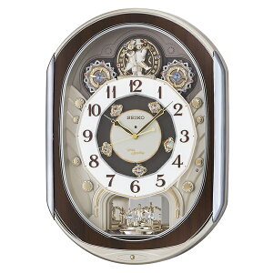 【名入れ 文字入れ 無料】★【送料無料!】SEIKO (セイコー) RE578B 電波 からくり 掛け時計 【RCP】【RCP1209mara】【楽ギフ_包装】【楽ギフ_のし】【楽ギフ_のし宛書】【楽ギフ_名入れ】【RP】〈