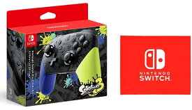 【任天堂純正品】Nintendo Switch Proコントローラー スプラトゥーン3エディション (Nintendo Switch ロゴデザイン マイクロファイバークロス 同梱)