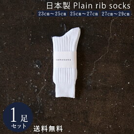 【10%off】ホワイト ソックス 靴下 白 リブソックス 1足組 メンズ レディース 23~29 cm 23 24 25 26 27 28 29 大きいサイズ カジュアル スポーツ 綿 通年 通勤通学 春 夏 秋 冬 大人