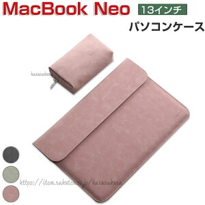 Apple MacBook Neo 13�C���` �P�[�X 2026���f�� PU���U�[�� �d�����[�|�[�`�t�� ���X�����̏o����O�o���̎����^�тɕ֗��ȃo�b�O�^ �}�b�N�u�b�N PC�o�b 13�^ �l�I