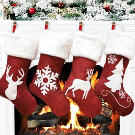クリスマスストッキング パーティーグッズ クリスマス 靴下 足袋 イベント グッズ クリスマスソックス プレゼント袋 デコレーション 装飾品 掛け物