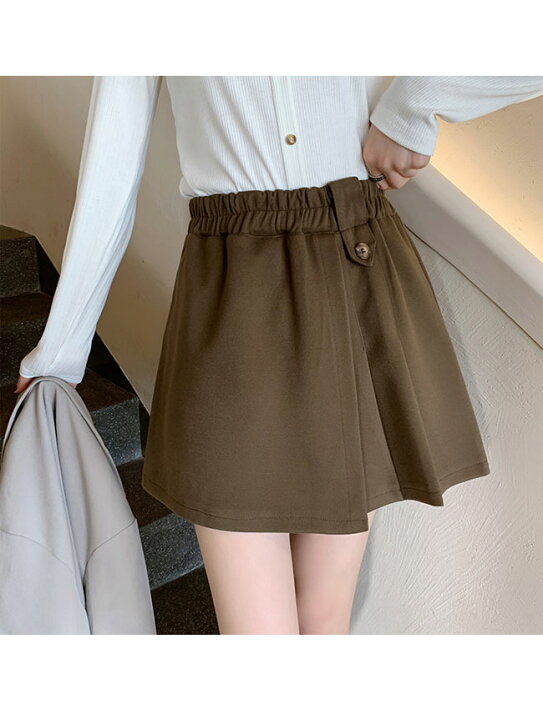 楽天市場】ショートパンツ レディース 厚手 短パン 秋冬 キュロット 
