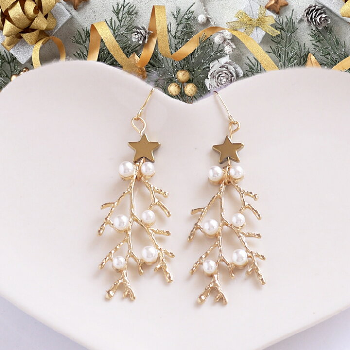 楽天市場】クリスマスツリー ピアス イヤリング クリスマス 