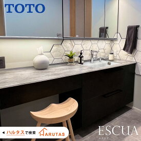 洗面台 洗面化粧台 洗面 TOTO トートー エスクア ESCUA 洗面所 鏡 収納 洗面台下収納 パウダールーム ドレッサー 750 LED DIY セミオーダー 新築 リフォーム 保証付 楽天キッチン売上1位 納品日指定可 【仕様変更プラン可能】