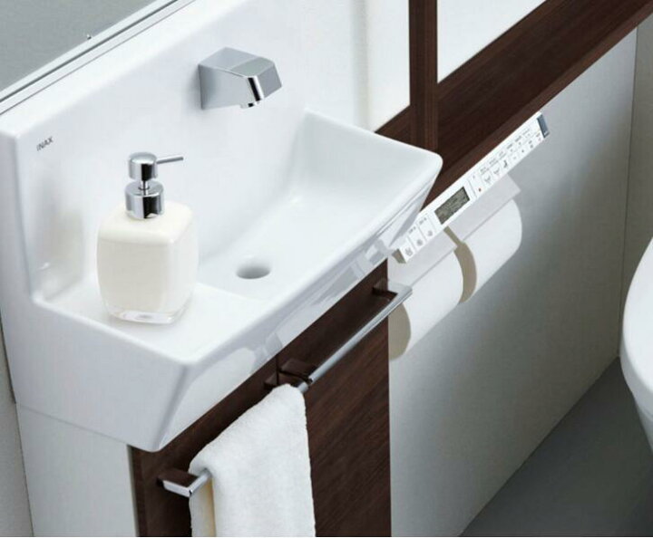 楽天市場】リクシル トイレ手洗 コフレルワイド(壁付) カウンター 