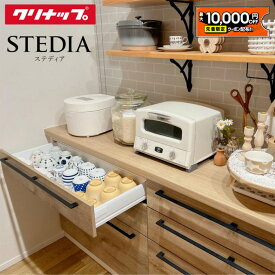 【最大1万円OFF有】 カップボード クリナップ ステディア 幅240cm ロータイプ カウンター DIY キッチンボード 背面収納 キッチン 収納 食器棚 新築 リフォーム クリナップ 保証付 楽天キッチン売上1位 クリナップ 納品日指定可 【仕様変更プラン可能】