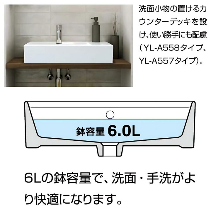 楽天市場】【最大5万円OFF有】 LIXIL リクシル サティス洗面器 YL-A558 