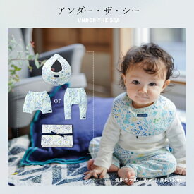 名入れ 出産祝い ギフトセット | スタイ＆パンツ｜ 男の子 服 Haruulala ブランド オーガニックコットン ベビー ギフト プレゼント おしゃれ ベビー服 60 70 80センチ 2ヶ月 3ヶ月 1歳半 春 夏 秋 冬 ハルウララ 名前入り 二人目 名前 刺繍