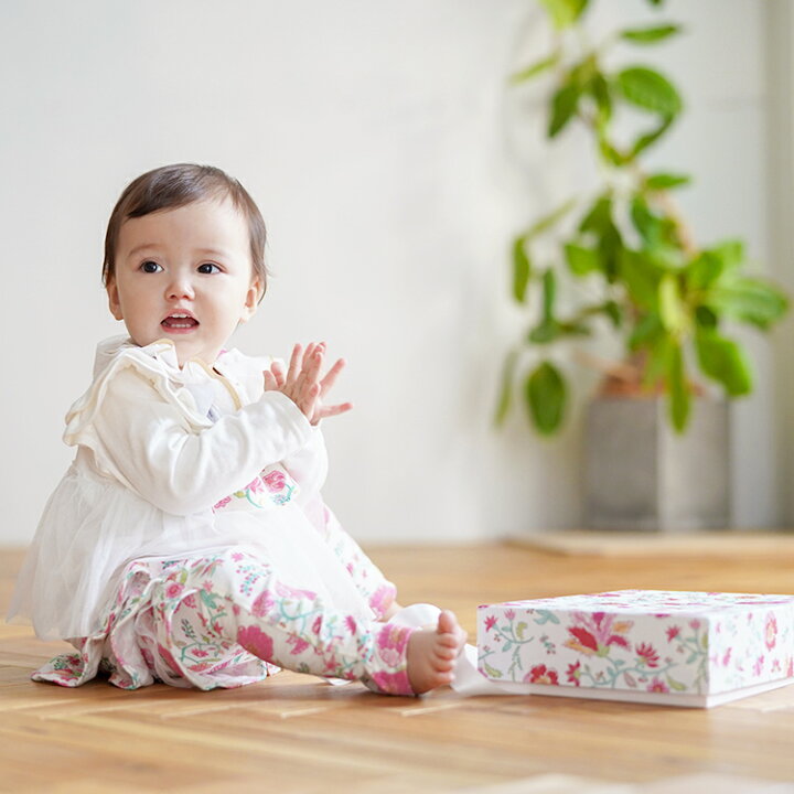 花柄ジャガードリバーシブルパンツ | Thevon.(ゼヴォン)レディース | PAL CLOSET(パルクローゼット) -  パルグループ公式ファッション通販サイト 【未使用】halururara 花柄ボトムスとビブセット ／ 70-80cm