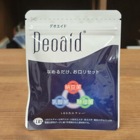 [メール便で送料100円] デオエイド（Deoaid）60粒 口内環境 歯周病 虫歯菌 善玉菌 細菌 酵母 共棲発酵 共棲培養 乳酸菌 納豆菌 酵母菌 米ぬか 育菌 バイオ 微生物 菌体 発酵食品 リラックス 有用菌 日和見菌 悪玉菌 口の渇き 歯磨き 口臭 ねばねば 口内ケア 子供 高齢者