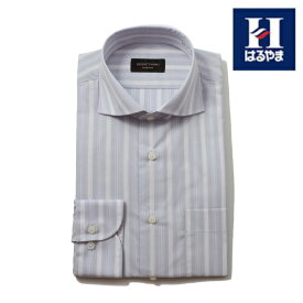【15％OFFクーポン：7/18〜7/31】 長袖ワイシャツ【ビジネスウェア専門店の品質】形態安定 カッターシャツ リスペクトネロアイスランドブルーシリーズスタイリッシュCW衿EAHA01 L．グレー 通年 S80 M82 L84 LL86 Yシャツ 送料無料
