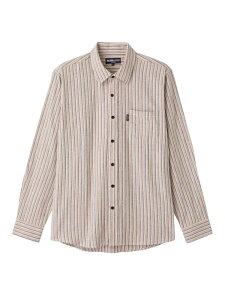 【前開き】【名前記入欄付】起毛ワンタッチテープシャツ1/紳士用/メンズ/高齢者/シニア/ワンタッチテープ/起毛/後ろ長め/秋冬/胸ポケット 【CF】