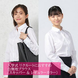 長袖ブラウス ビジネス オフィス【ビジネス専門店品質】 白無地 オフィス 就活 におすすめ リクルート対応 レギュラーカラー スキッパー レギュラーシルエット スリムシルエット 就活 ビジネス 新入社員 定番 はるやま 送料無料