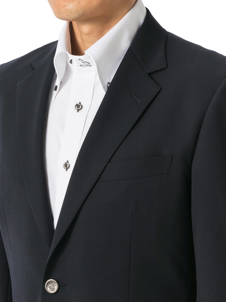 ジャケット メンズ 紺 ブレザー 紺ブレ 2つボタン シングル 定番 ビジネスジャケット シルエット ゆったり REGENTHOUSE 通年使用可  ネイビー 無地 スーツ 専門店の品質 送料無料 はるやま 父の日 紳士服はるやま